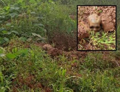 Ossos humano são encontrados enterrados atrás de uma creche