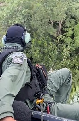 Idoso resgatado em mata pelo Ciopaer