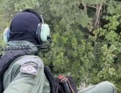 Idoso resgatado em mata pelo Ciopaer