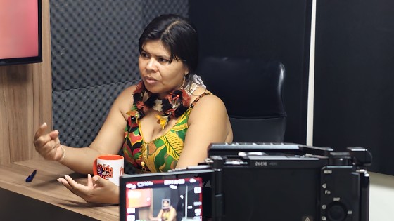 A deputada estadual Eliane Xunakalo (PT), primeira indígena a assumir uma cadeira na Assembleia Legislativa (ALMT).