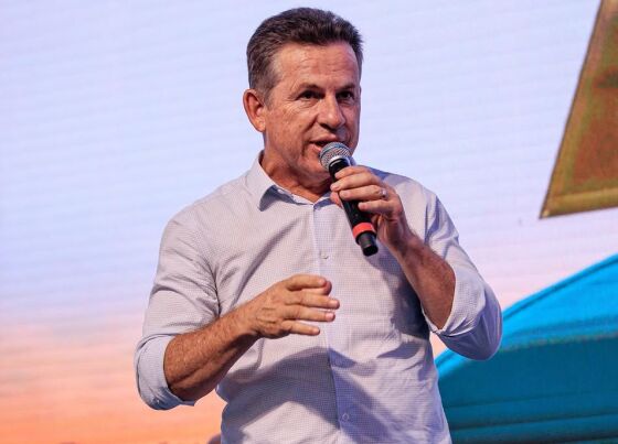 O ex-governador Mauro Mendes (União Brasil) na Norte Show. 