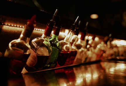 Bebidas em bar