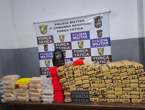 141 kg de drogas apreendidos