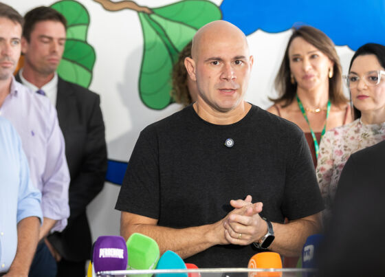 O prefeito de Cuiabá, Abilio Brunini (PL). 