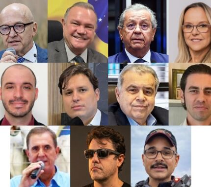 Da esquerda à direita - Pivetta, Fagundes, Jayme Campos, Natasha, Caiubi Kuhn, Maurício Coelho, Maluf, Pucinelli, Tonhá, Milas, Laudicério Aguiar.