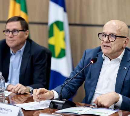 O governador Otaviano Pivetta (Republicanos). 