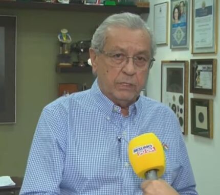 O senador Jayme Campos (União Brasil), pré-candidato ao governo. 