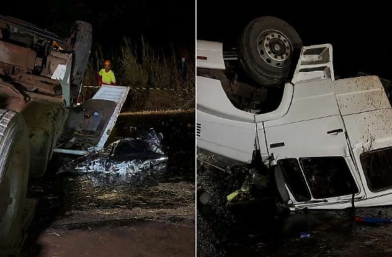 Idoso caminhoneiro morre após carreta tombar em rodovia federal