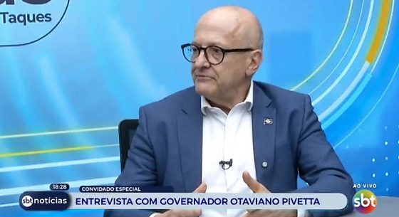 O governador Otaviano Pivetta (Republicanos).