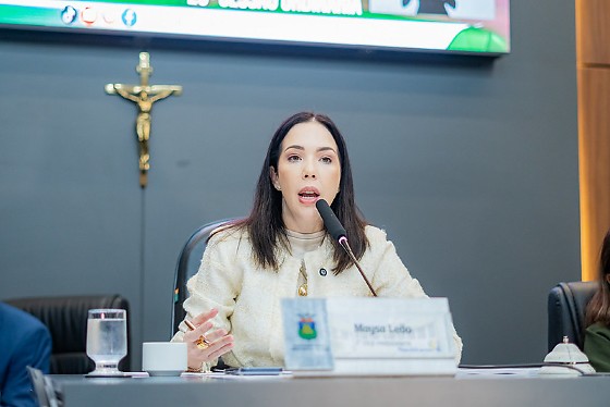 A vice-presidente da Câmara de cuiabá, Maysa Leão (Republicanos).