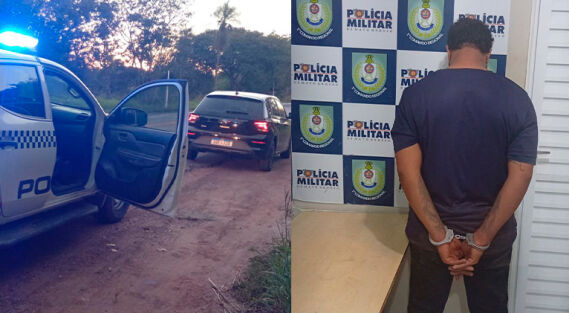 Prisão por roubar carro no parque das aguas 