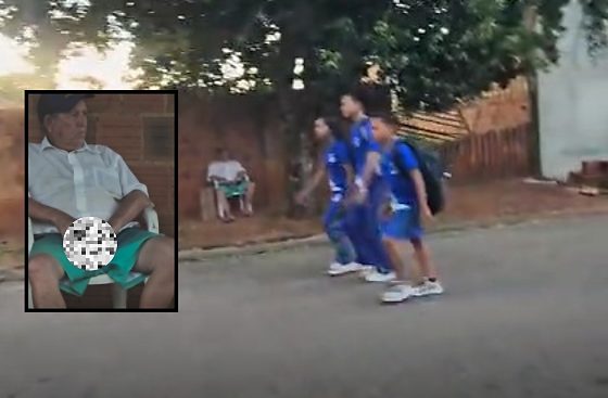 Idoso é preso em flagrante se masturbando para crianças próximo à escola