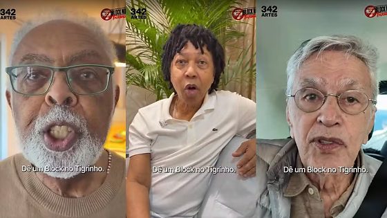 Gilberto Gil, Luisa Arraes, Caetano Veloso e mais artistas participam de campanha contra 'jogo do tigrinho'