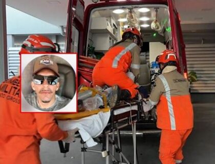 Um homem de 32 anos foi socorrido em estado gravíssimo na tarde da última quinta-feira 