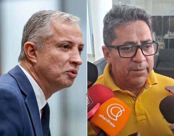 O deputado estadual Faissal Calil e o presidente do PL em MT, Ananias Filho. 