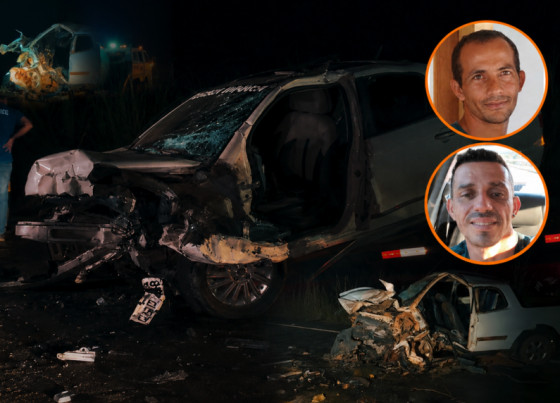 Batida frontal violenta entre Siena e Strada mata dois motoristas na MT-325 em MT