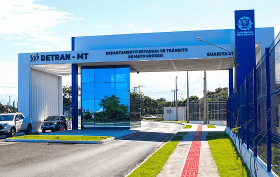 Nova fachada da sede do Detran-MT (2026)