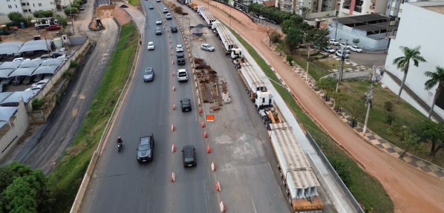 Trânsito na Avenida Miguel Sutil será interrompido neste fim de semana para lançamento de vigas de viaduto