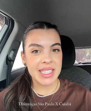Influenciadora paulista viraliza ao relatar choques culturais e falta de 'padocas' em Cuiabá