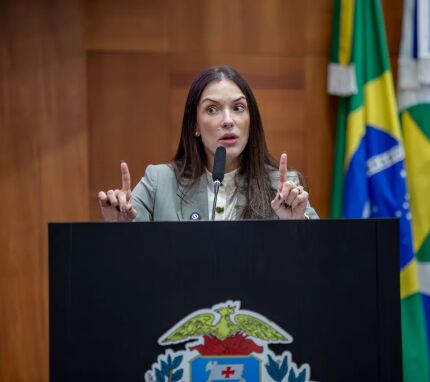 A deputada estadual Janaina Riva (MDB). 