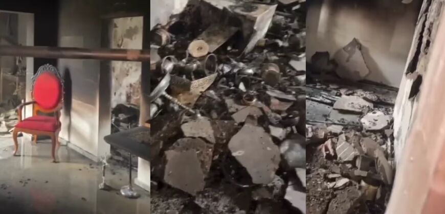 Incêndio igreja pontes e lacerda 