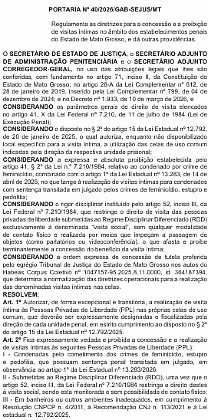 Portaria visitas intimas cadeias trecho 1.jpeg