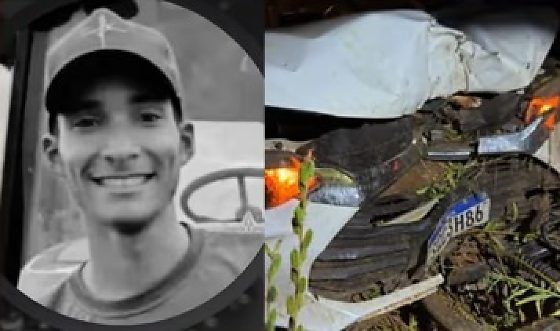 Caminhonete bate em traseira de moto e arremessa piloto em rodovia estadual