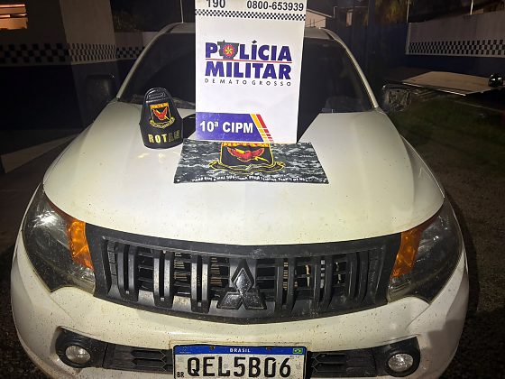 Caminhonete roubada em MT