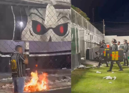 confusão no Dutrinha_Mixto_torcida
