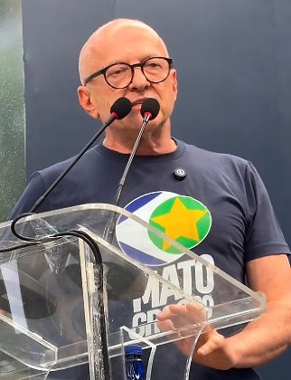 O governador Otaviano Pivetta (Republicanos).