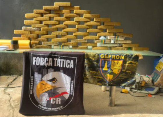 Ação conjunta apreende 63 kg de drogas em VG