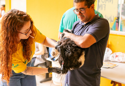 Mais de 650 vacinas foram aplicadas em ação da Bem-Estar Animal