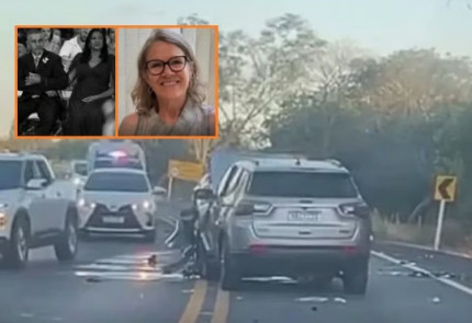 Batida frontal entre carros mata três pessoas e cachorro na BR-163