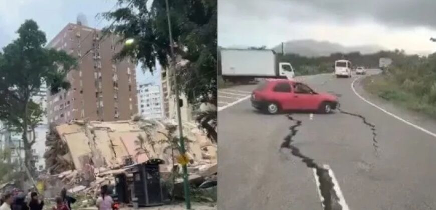Terremoto de magnitude 7,5 na Venezuela deixou pelo menos 164 mortos.