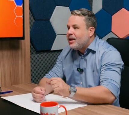 O pré-candidato ao Senado, Diogo Botelho (PDT), no podcast HNT Entrevista. 