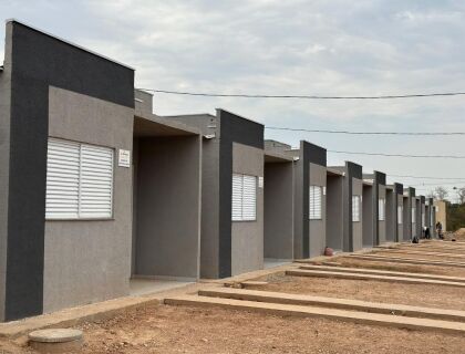 Casas do Programa SER Família Habitação, modaliade Entrada Facilitada, que já foram entregues em Nova Olímpia.