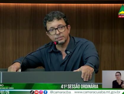 José Antônio Ribeiro é herdeiro de João Antônio Pinto, proprietário de área no Contorno Leste, em Cuiabá, que foi assassinado em 2024 após terra ser invadida. 