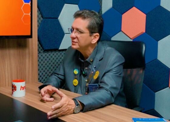 O governador do Distrito 4440 do Rotary International, Joelcirney Santos Klimaschewsk