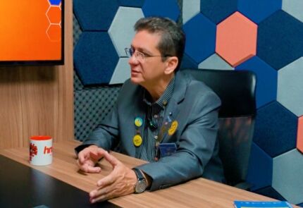 O governador do Distrito 4440 do Rotary International, Joelcirney Santos Klimaschewsk