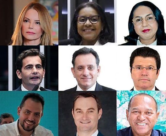 Chapa federais Uni&atilde;o Progressista
