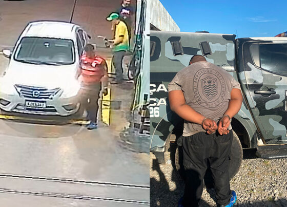 Dupla é presa em série de roubos em postos em Cuiabá