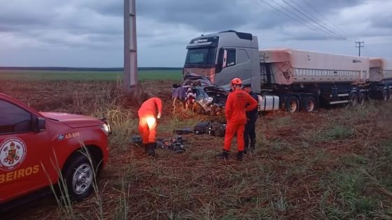 acidente termina com três pessoas mortas em Nova Mutum
