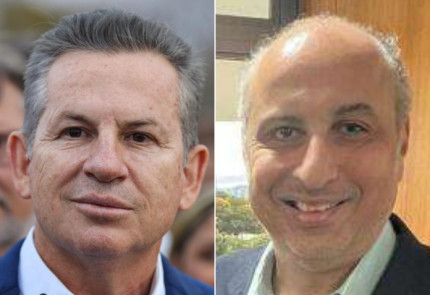 O ex-governador Mauro Mendes (UB) e Popó Pinheiro. 