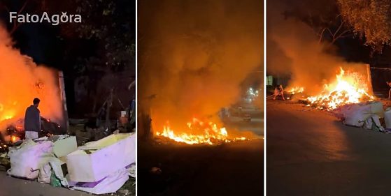 incêndio em centro comunitário de VG