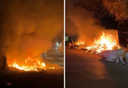 incêndio em centro comunitário de VG