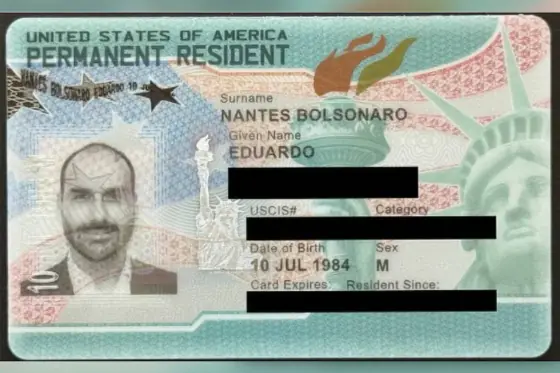 green card duardo Bolsonaro