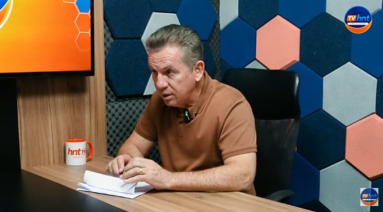 O ex-governador e pré-candidato ao Senado, Mauro Mendes (União Brasil), no HNT Entrevista.