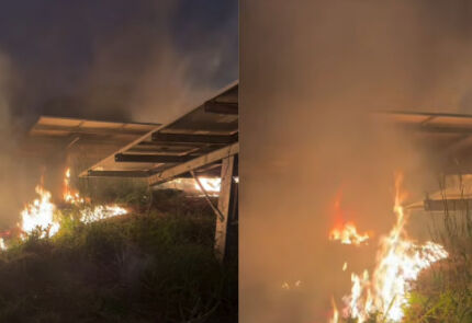 Incêndio usina solar Pedra 90