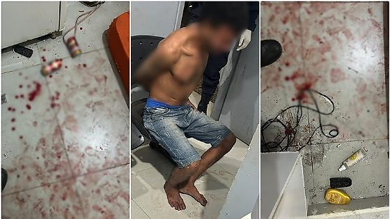 Homem é preso após agredir esposa com garrafa de vidro