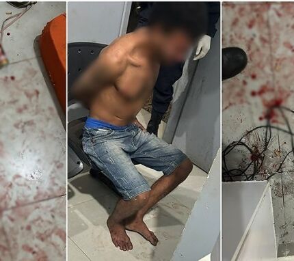 Homem é preso após agredir esposa com garrafa de vidro